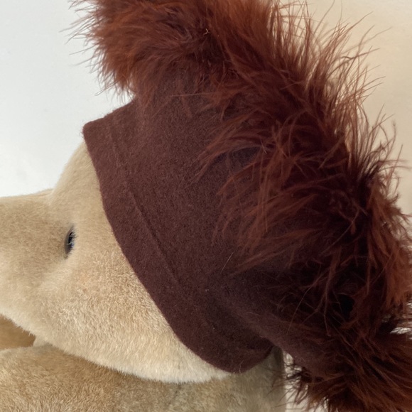 A Brod Wool and Feather Basque Beret Burgundy - Picture 4 of 7